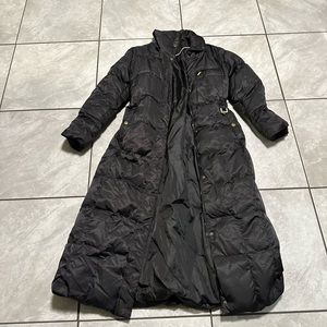 Full length puff coat